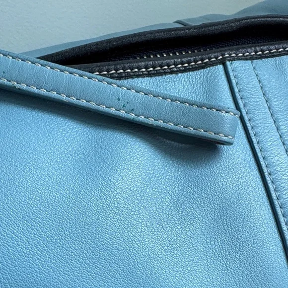 Coach Blue Hobo Shoulder Bag - Picture 5 of 7